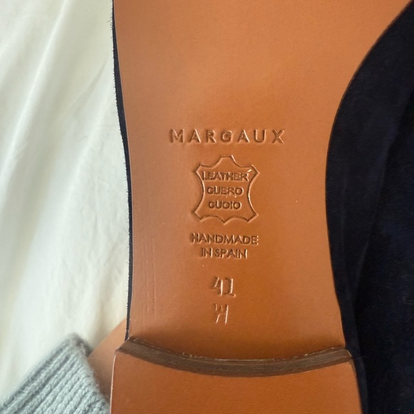 Margaux Penny Suede Navy Deep Blue Loafers | New | 41W - Picture 12 of 13